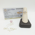 Anillo de diamante de laboratorio